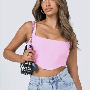 Hot Pink Princess Polly Corset Tank